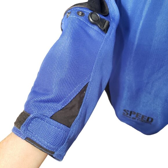 Speed and Strength Racing Jacket Men's Large Blue Under Radar Mesh Padded - Picture 2 of 10